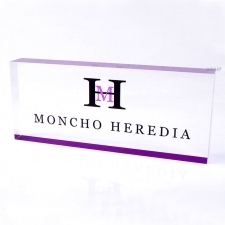 Acrylic Plexiglas Block Moncho Heredia