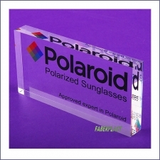 Acrylic Plexiglas Block Polaroid